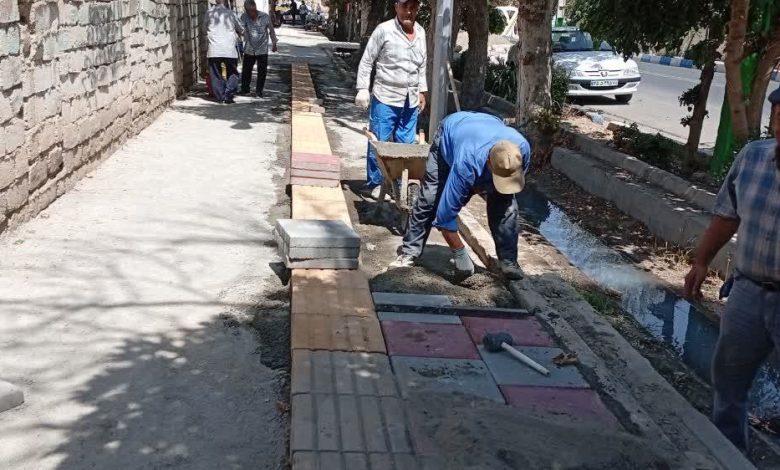 تسریع در بهسازی معابر احمدآبادمستوفی؛ از آسفالتریزی تا روشنایی معابر
