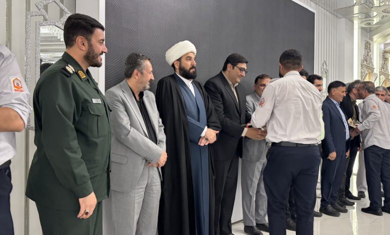 تجلیل از آتش نشانان چهاردانگه